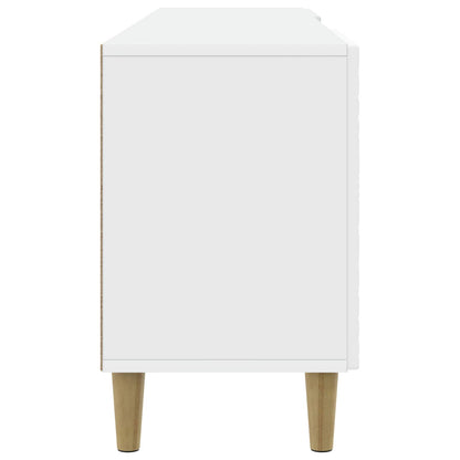 vidaXL TV Cabinet 99 x 34.5 x 50 cm White Engineered Wood