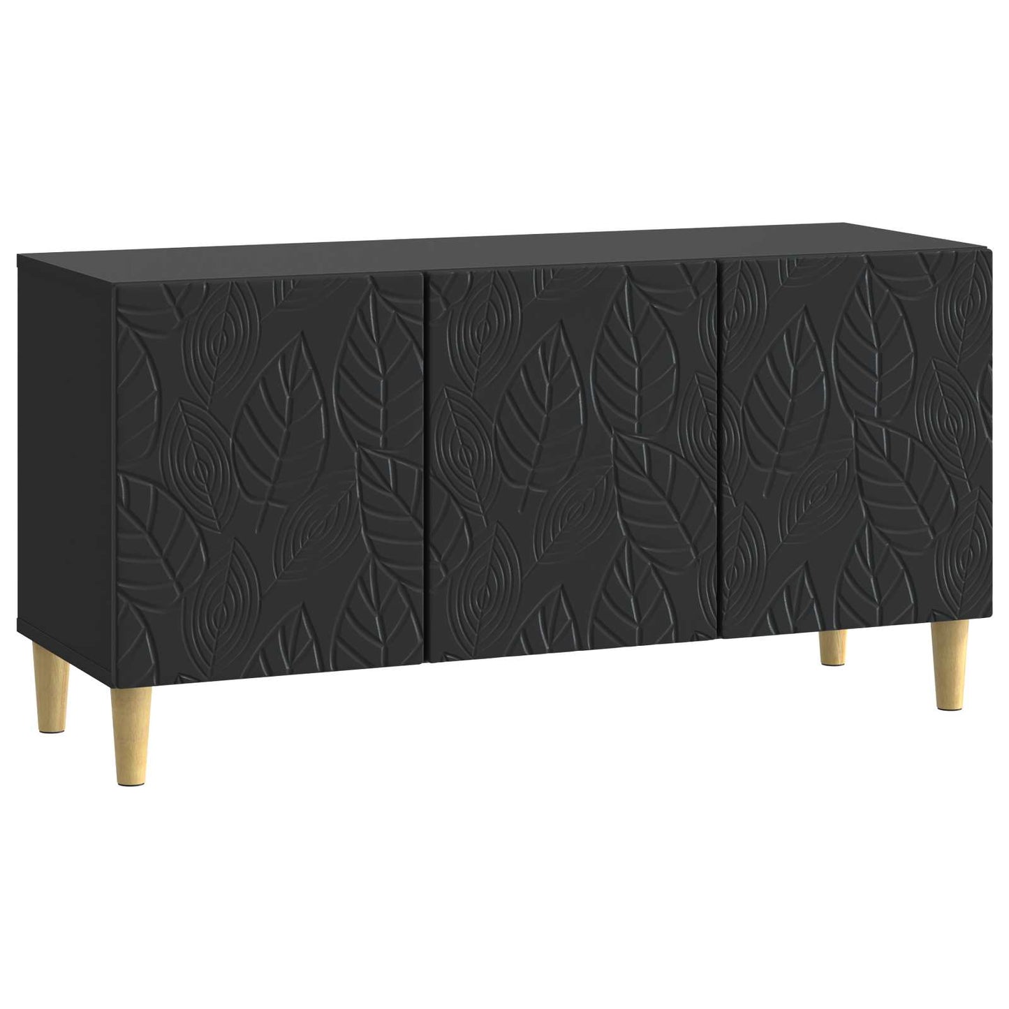 vidaXL TV Cabinet 99 x 34.5 x 50 cm Black Engineered Wood