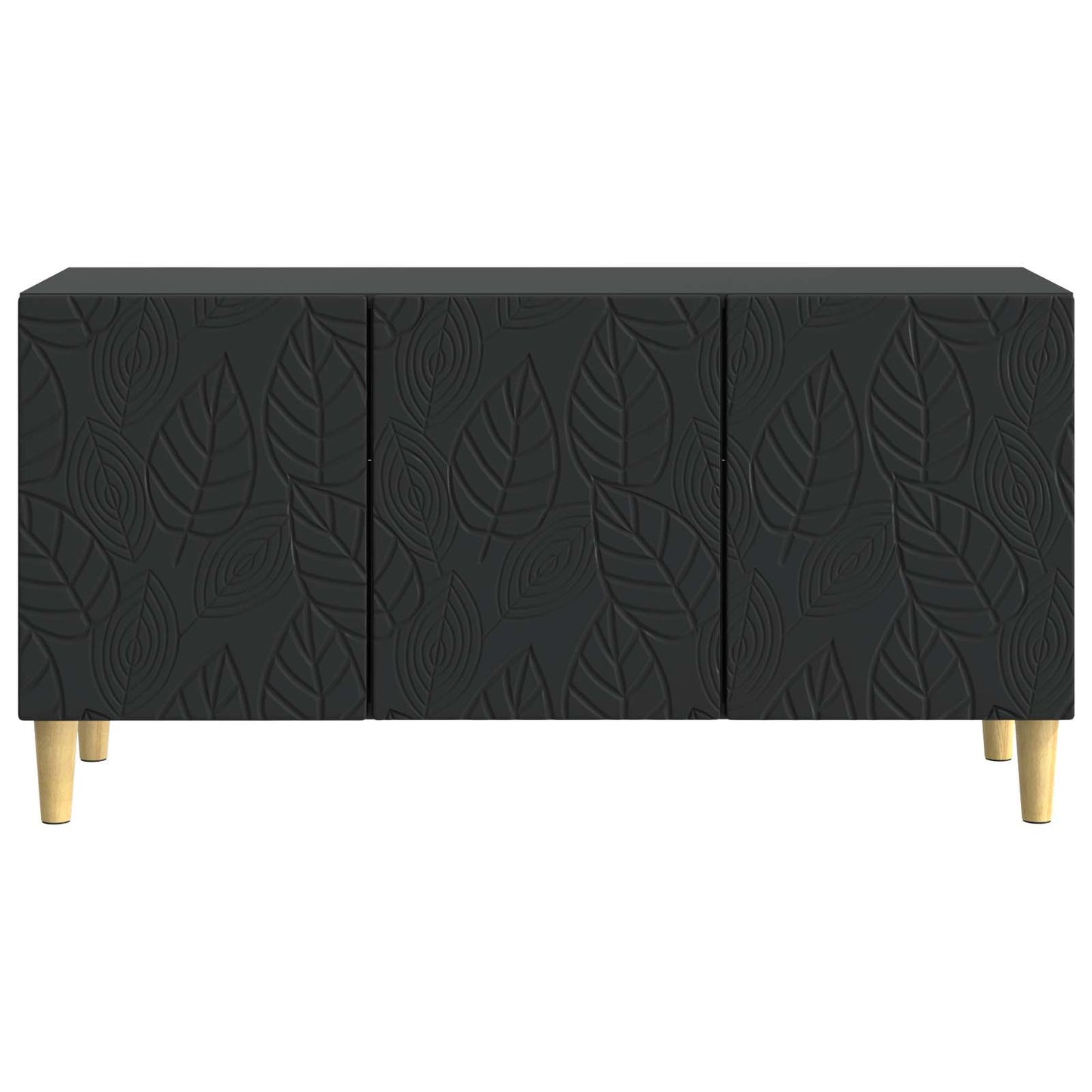 vidaXL TV Cabinet 99 x 34.5 x 50 cm Black Engineered Wood