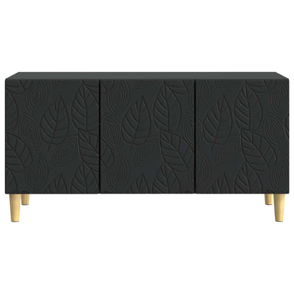 vidaXL TV Cabinet 99 x 34.5 x 50 cm Black Engineered Wood