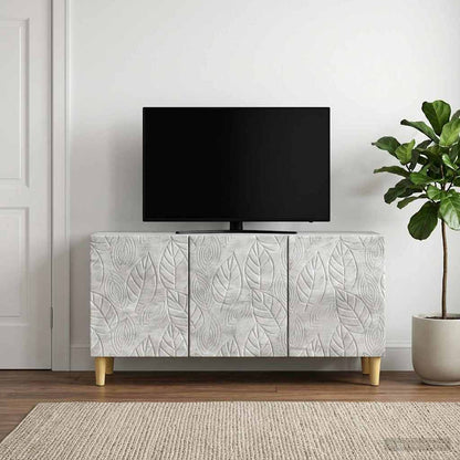 vidaXL TV Cabinet 99 x 34.5 x 50 cm Concrete Grey Engineered Wood