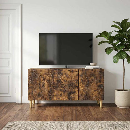 vidaXL TV Cabinet 99 x 34.5 x 50 cm Smoked Oak Engineered Wood
