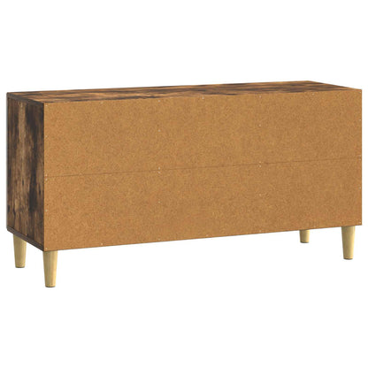 vidaXL TV Cabinet 99 x 34.5 x 50 cm Smoked Oak Engineered Wood