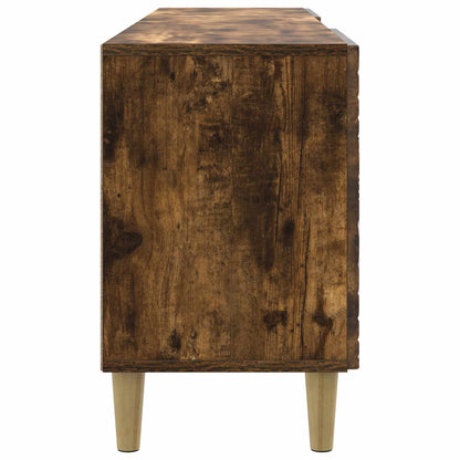vidaXL TV Cabinet 99 x 34.5 x 50 cm Smoked Oak Engineered Wood