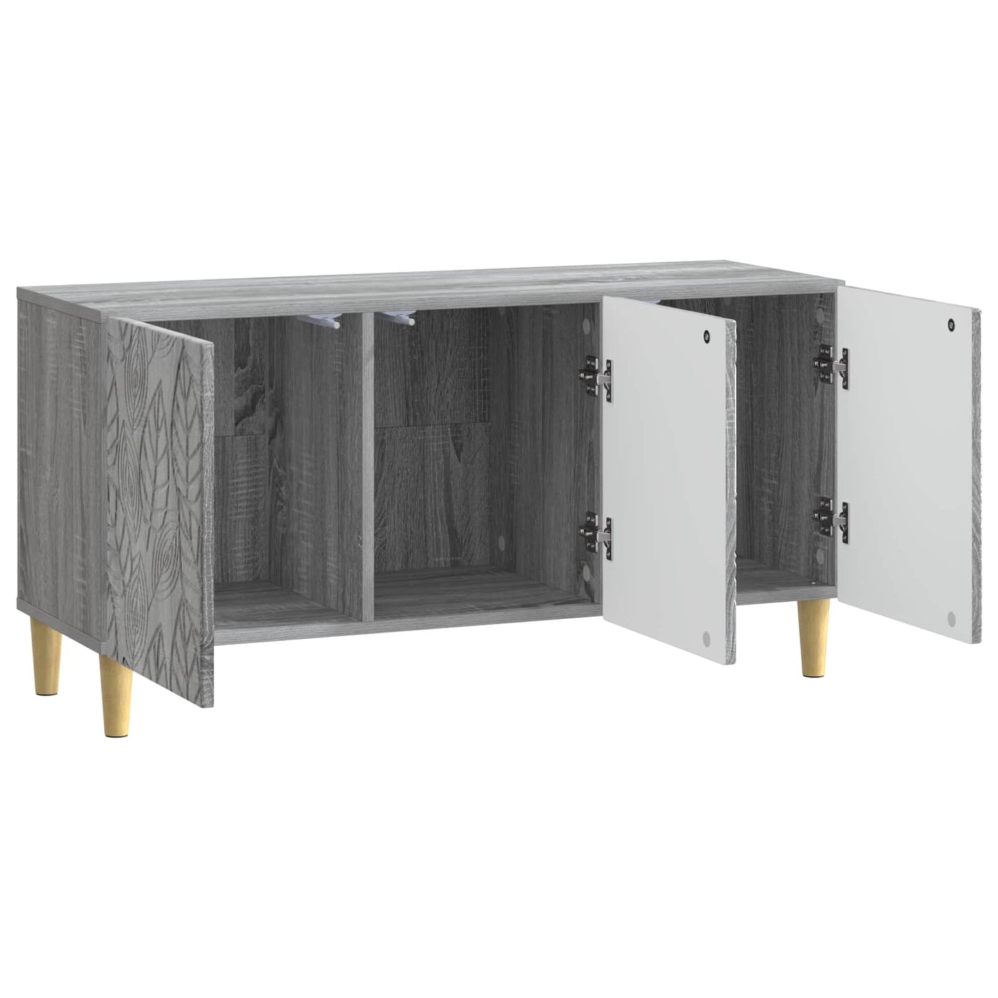 vidaXL TV Cabinet 99 x 34.5 x 50 cm Grey Sonoma Engineered Wood