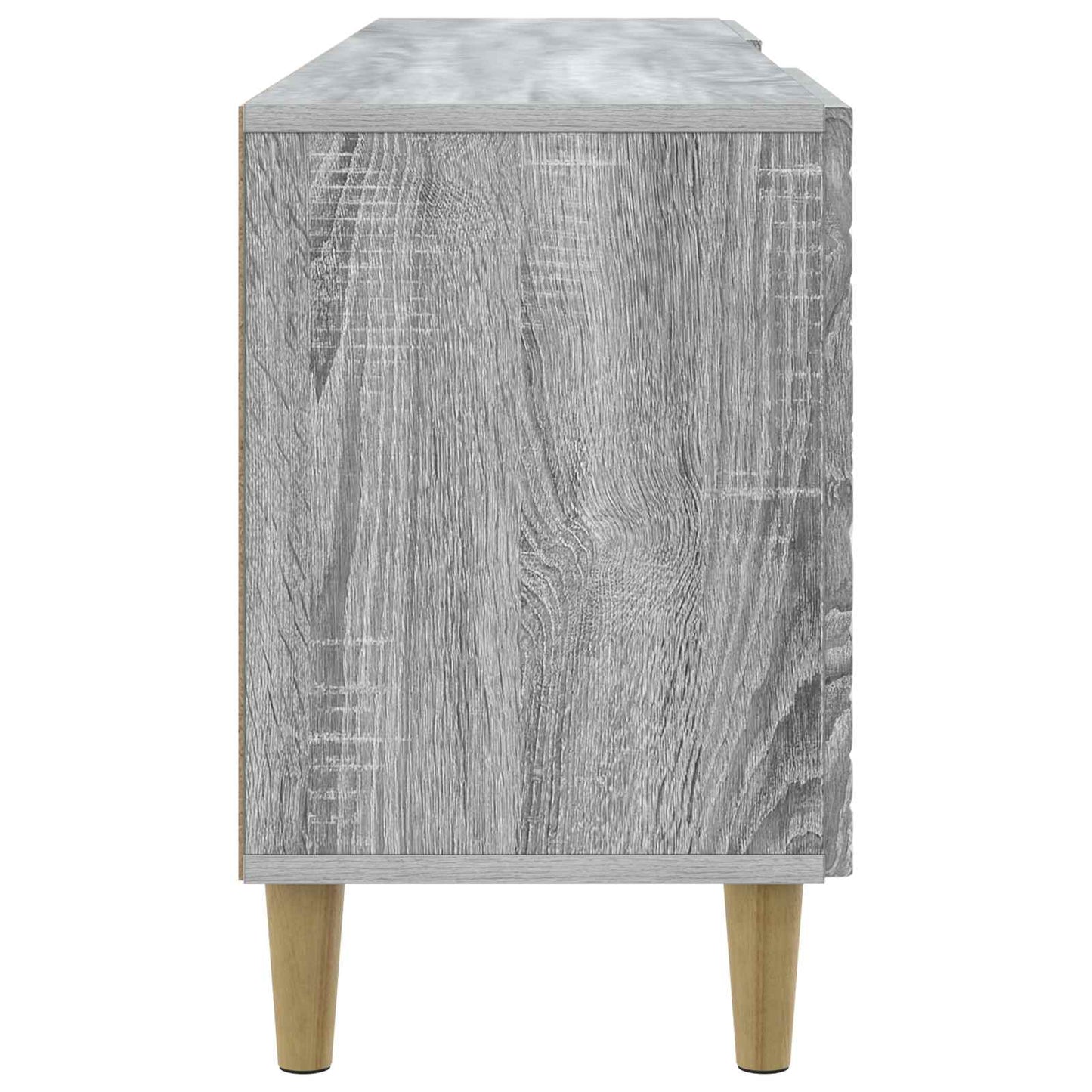 vidaXL TV Cabinet 99 x 34.5 x 50 cm Grey Sonoma Engineered Wood