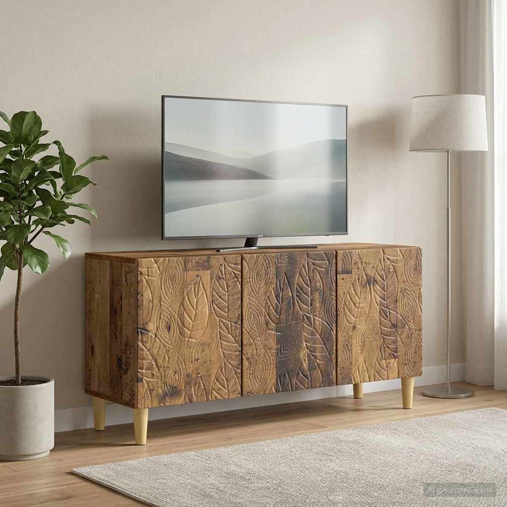 vidaXL TV Cabinet 99 x 34.5 x 50 cm Old Wood Engineered Wood