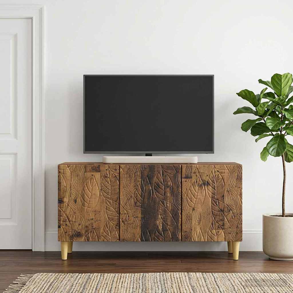 vidaXL TV Cabinet 99 x 34.5 x 50 cm Old Wood Engineered Wood