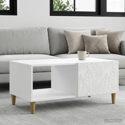 vidaXL Coffee Table White 90 x 50 x 40 cm Engineered Wood