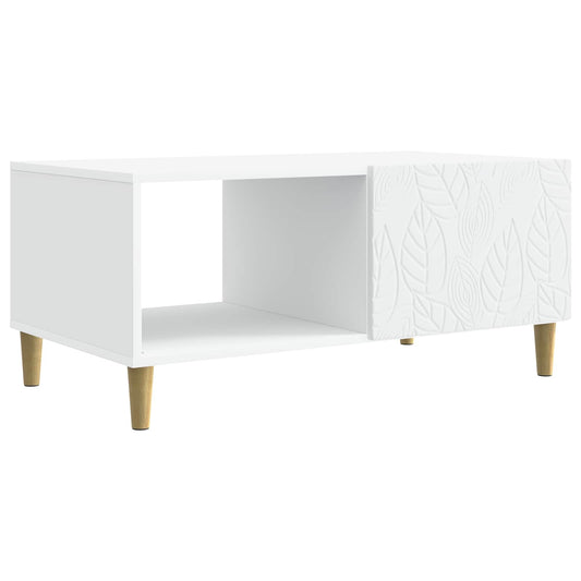 vidaXL Coffee Table White 90 x 50 x 40 cm Engineered Wood