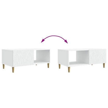 vidaXL Coffee Table White 90 x 50 x 40 cm Engineered Wood