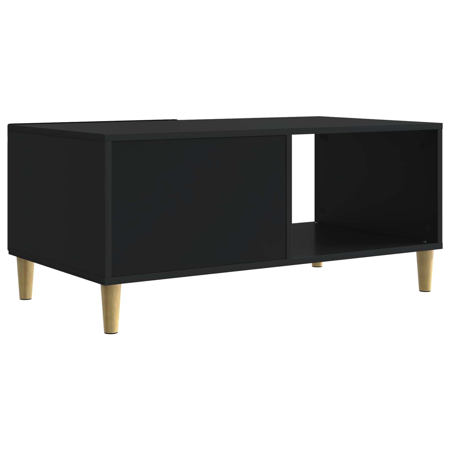 vidaXL Coffee Table Black 90 x 50 x 40 cm Engineered Wood