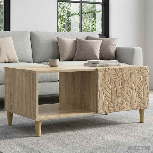vidaXL Coffee Table Sonoma Oak 90 x 50 x 40 cm Engineered Wood
