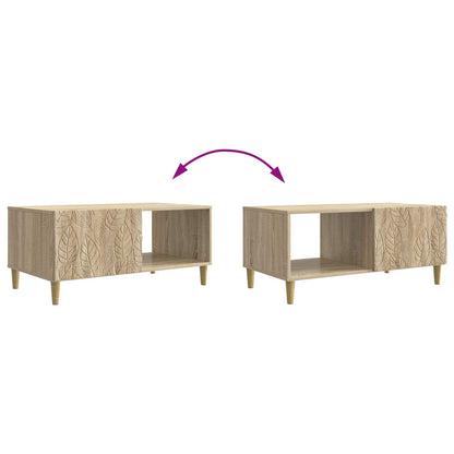 vidaXL Coffee Table Sonoma Oak 90 x 50 x 40 cm Engineered Wood