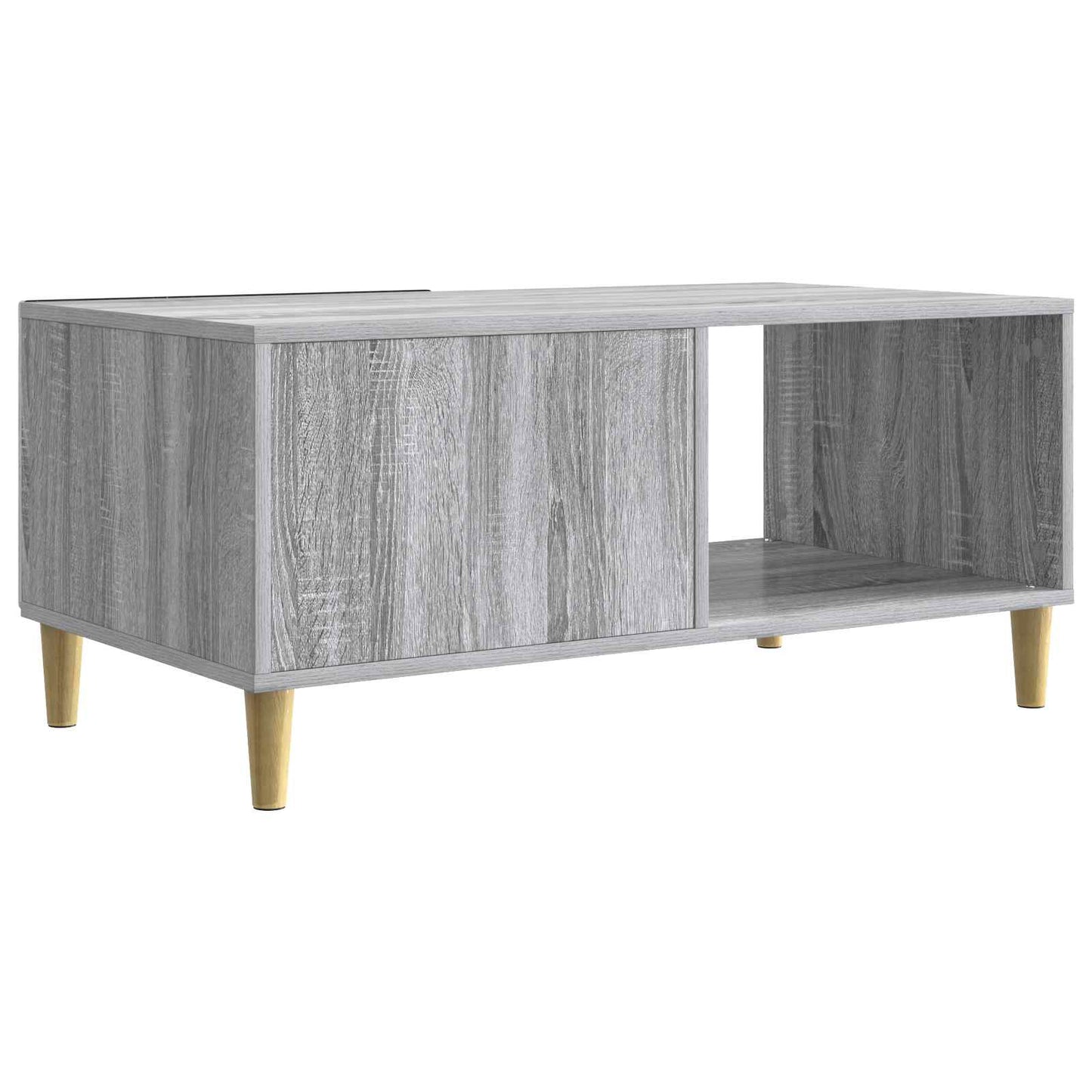 vidaXL Coffee Table Grey Sonoma 90 x 50 x 40 cm Engineered Wood