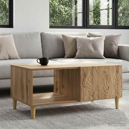 vidaXL Coffee Table Artisan Oak 90 x 50 x 40 cm Engineered Wood