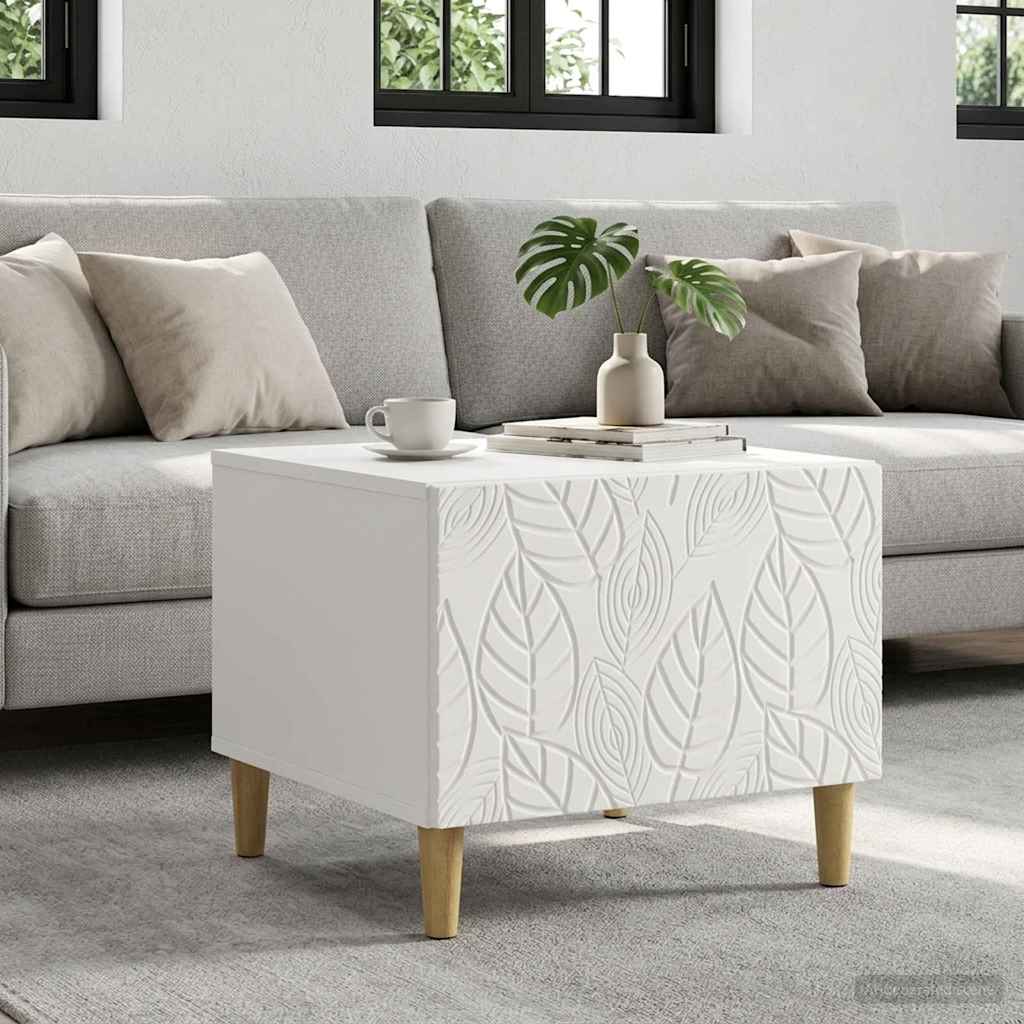 vidaXL Coffee Table White 50 x 49 x 40 cm Engineered Wood