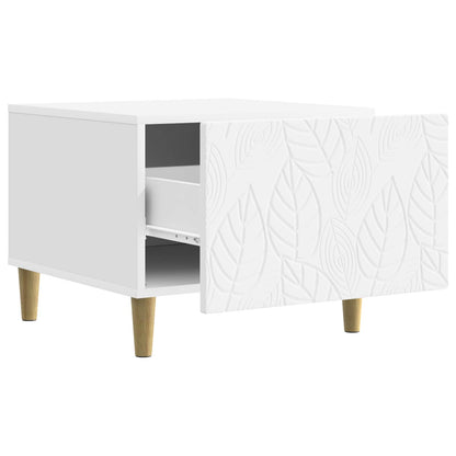vidaXL Coffee Table White 50 x 49 x 40 cm Engineered Wood