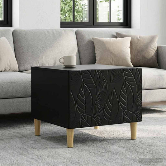 vidaXL Coffee Table Black 50 x 49 x 40 cm Engineered Wood