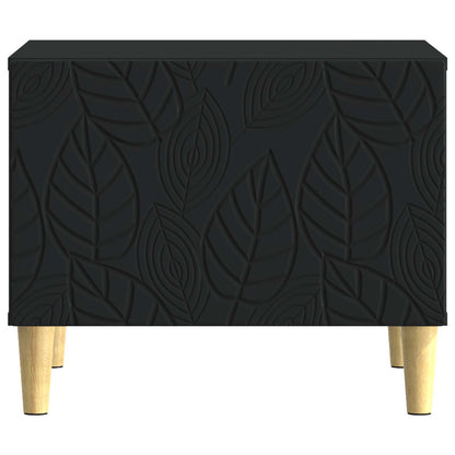 vidaXL Coffee Table Black 50 x 49 x 40 cm Engineered Wood