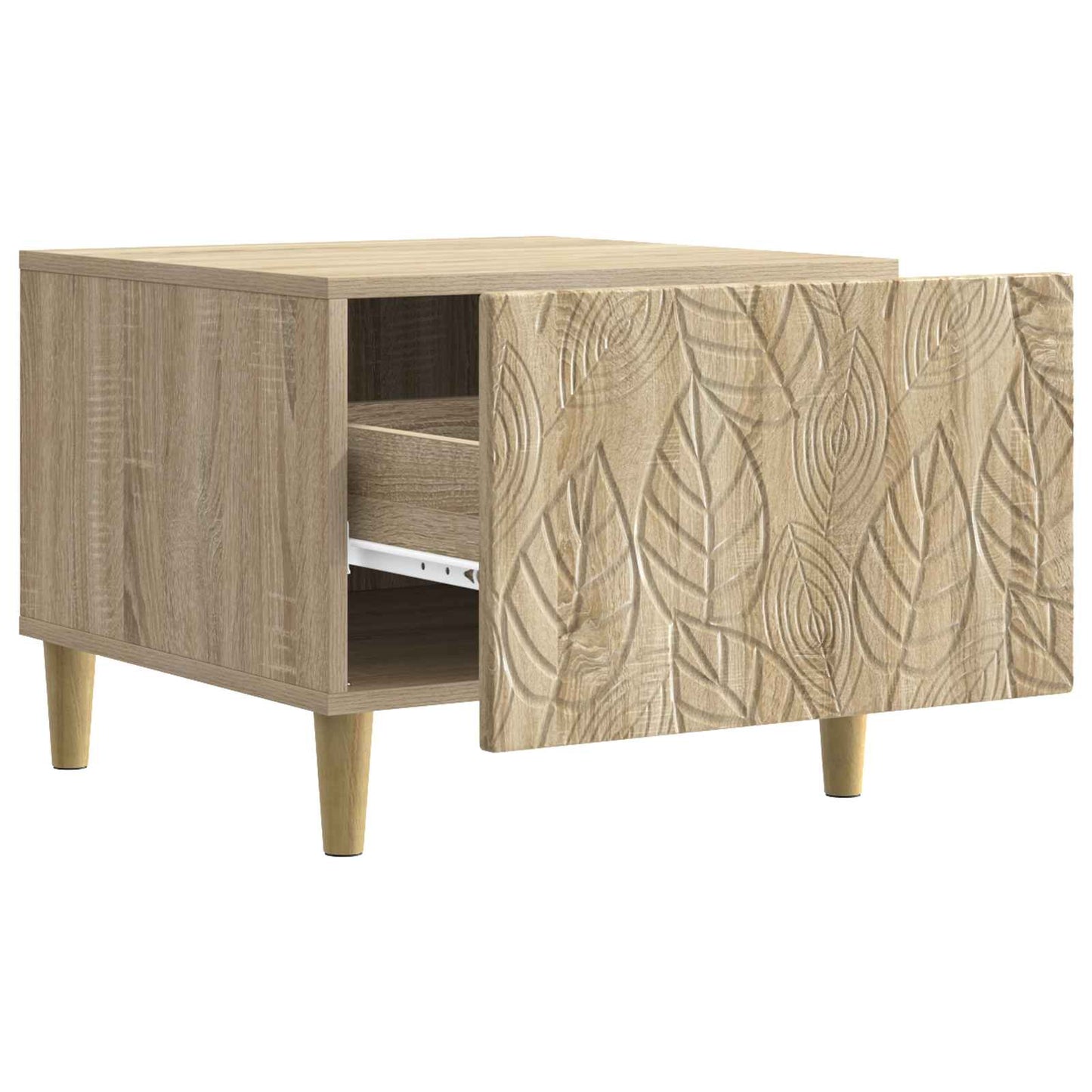 vidaXL Coffee Table Sonoma Oak 50 x 49 x 40 cm Engineered Wood
