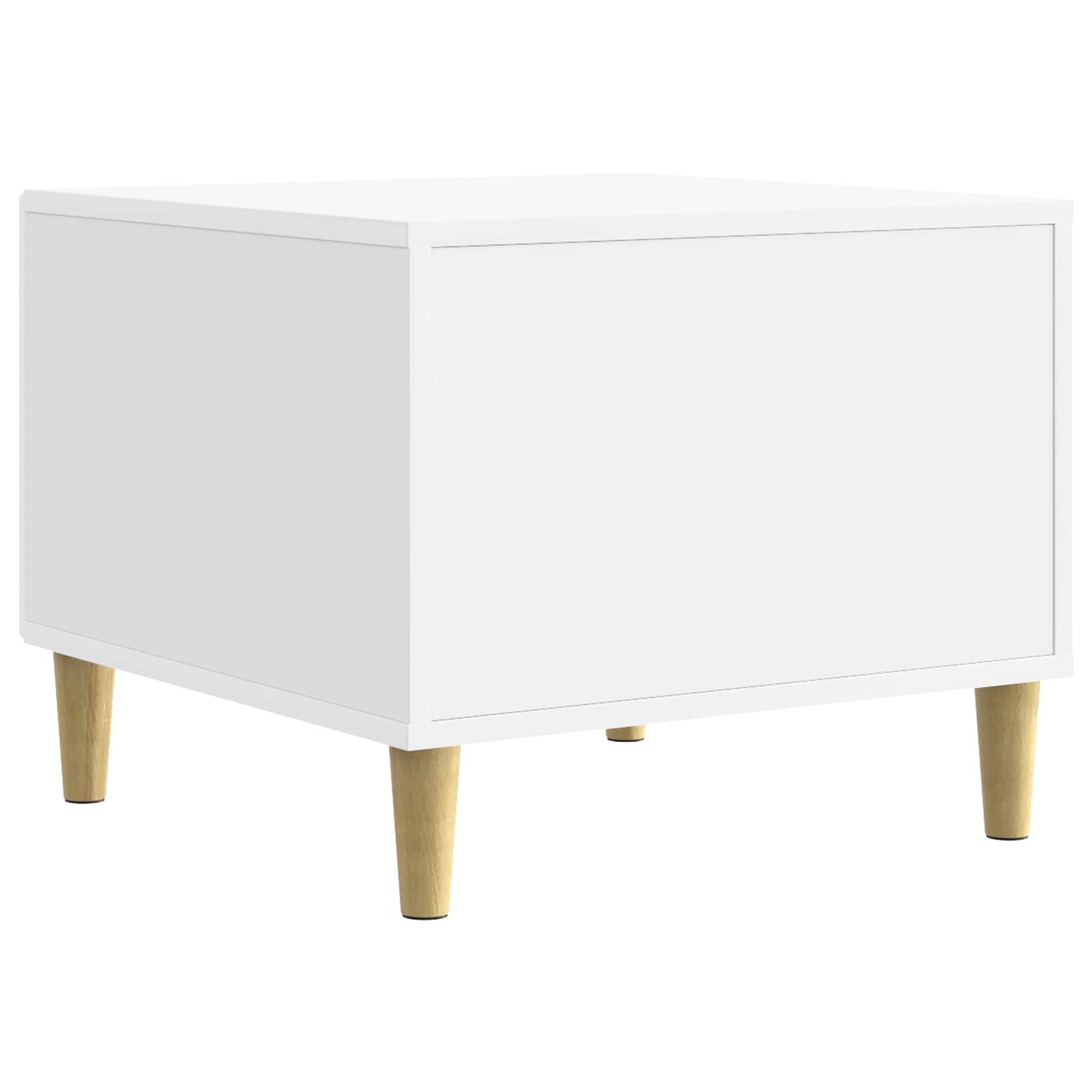 vidaXL Coffee Table High Gloss White 50 x 49 x 40 cm Engineered Wood