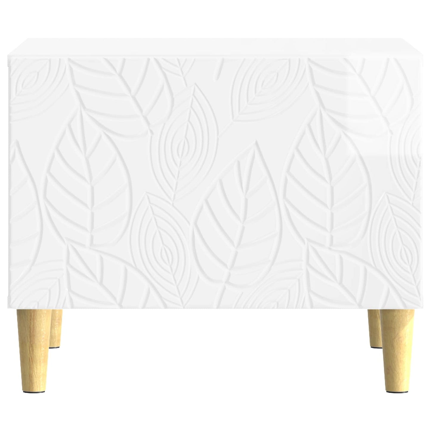 vidaXL Coffee Table High Gloss White 50 x 49 x 40 cm Engineered Wood
