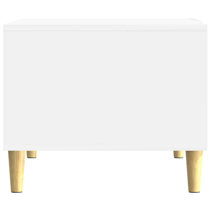 vidaXL Coffee Table High Gloss White 50 x 49 x 40 cm Engineered Wood