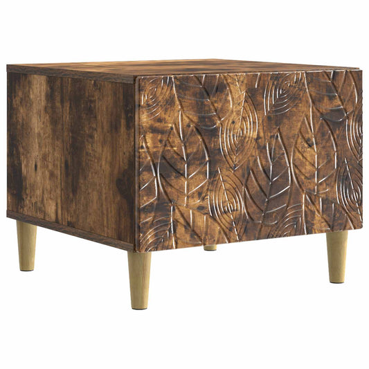 vidaXL Coffee Table Smoked Oak 50 x 49 x 40 cm Engineered Wood