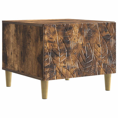 vidaXL Coffee Table Smoked Oak 50 x 49 x 40 cm Engineered Wood