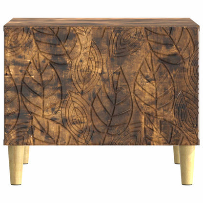 vidaXL Coffee Table Smoked Oak 50 x 49 x 40 cm Engineered Wood