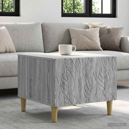 vidaXL Coffee Table Grey Sonoma 50 x 49 x 40 cm Engineered Wood