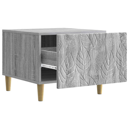 vidaXL Coffee Table Grey Sonoma 50 x 49 x 40 cm Engineered Wood