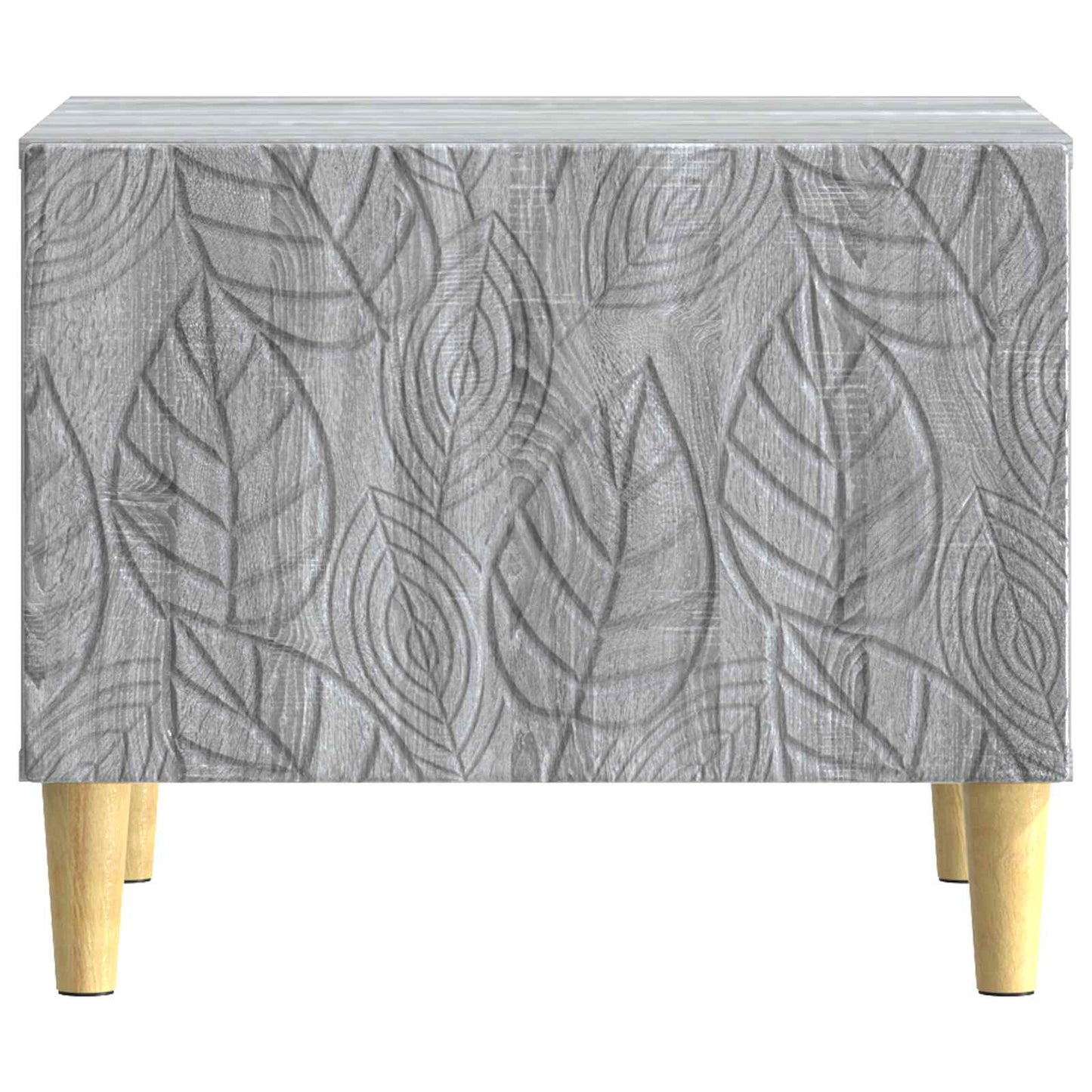 vidaXL Coffee Table Grey Sonoma 50 x 49 x 40 cm Engineered Wood