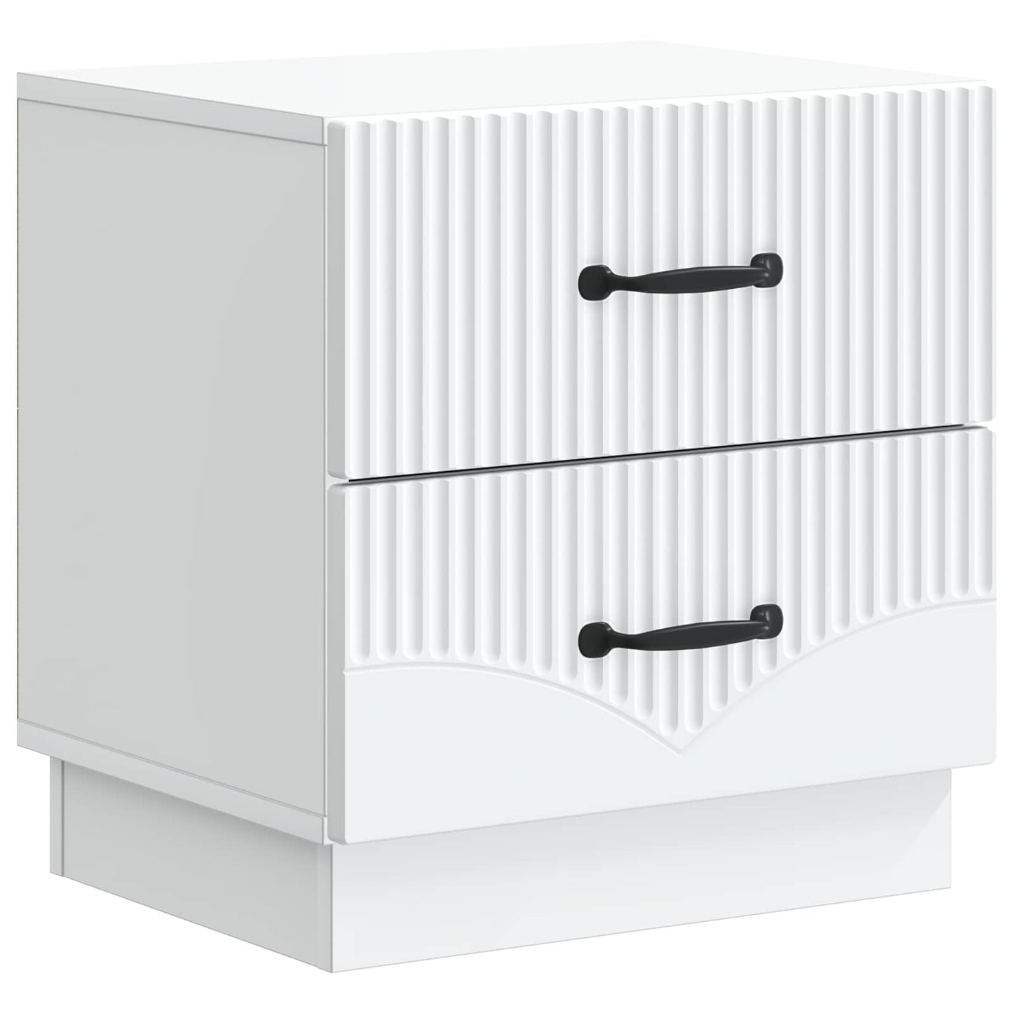 vidaXL Bedside Cabinet White 43 x 34.5 x 44.5 cm Engineered Wood