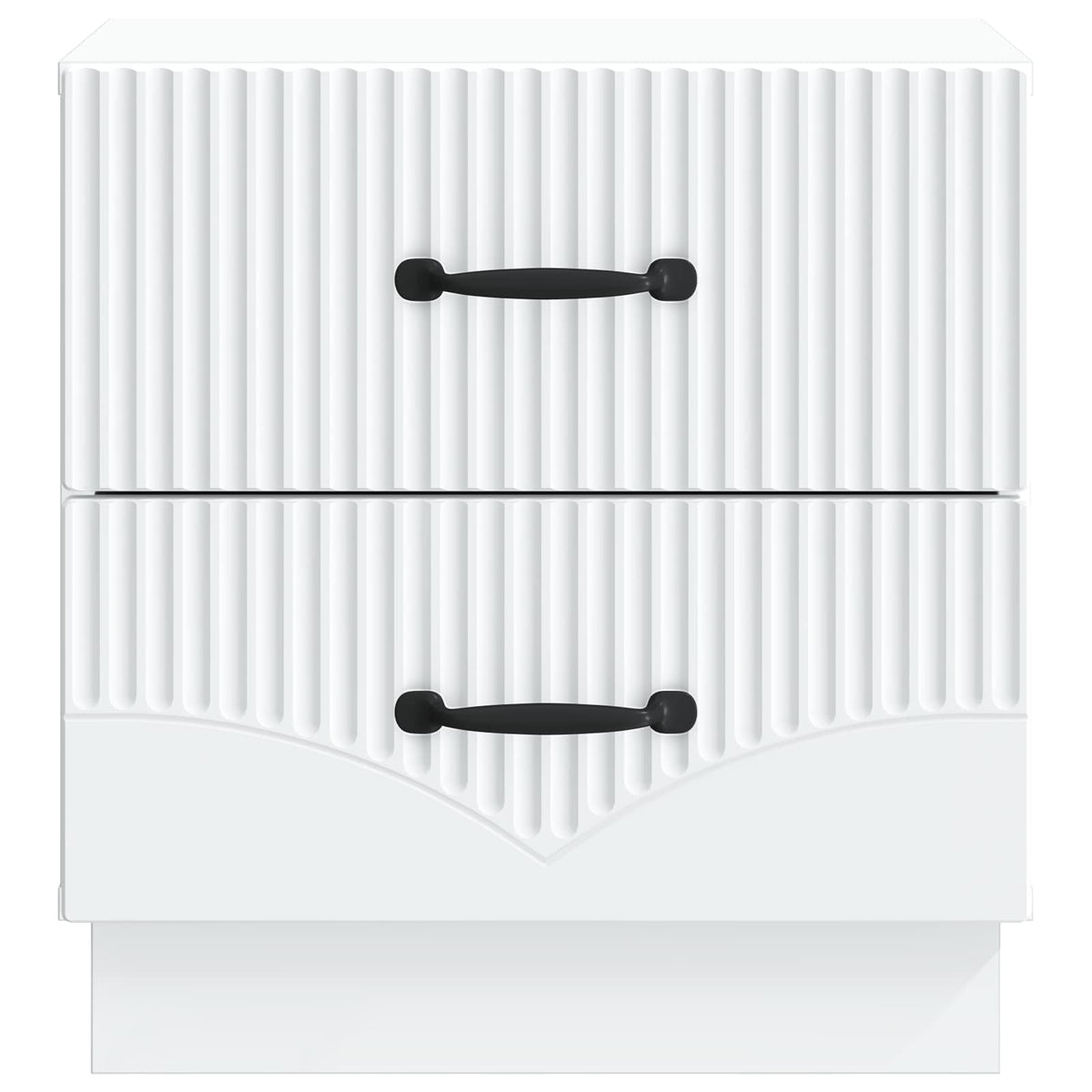 vidaXL Bedside Cabinet 2 pcs White 43 x 34.5 x 44.5 cm Engineered Wood