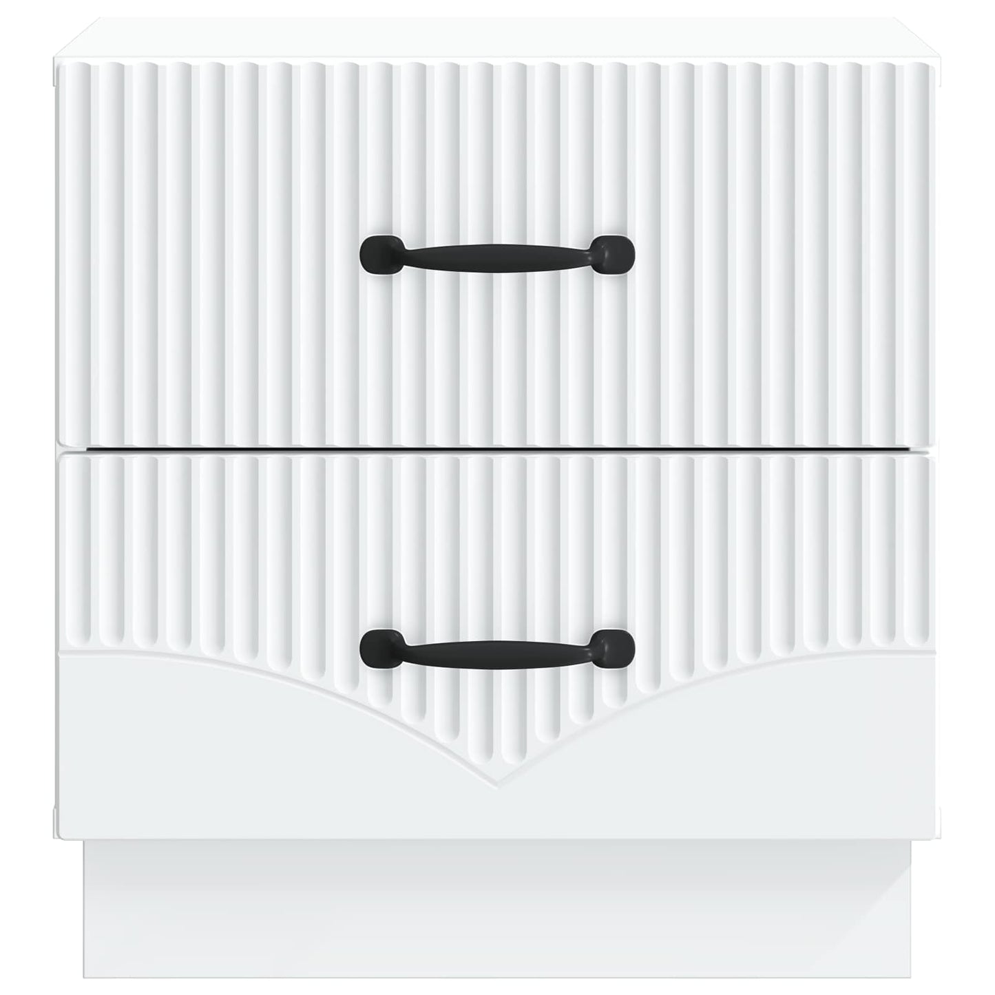 vidaXL Bedside Cabinet 2 pcs White 43 x 34.5 x 44.5 cm Engineered Wood