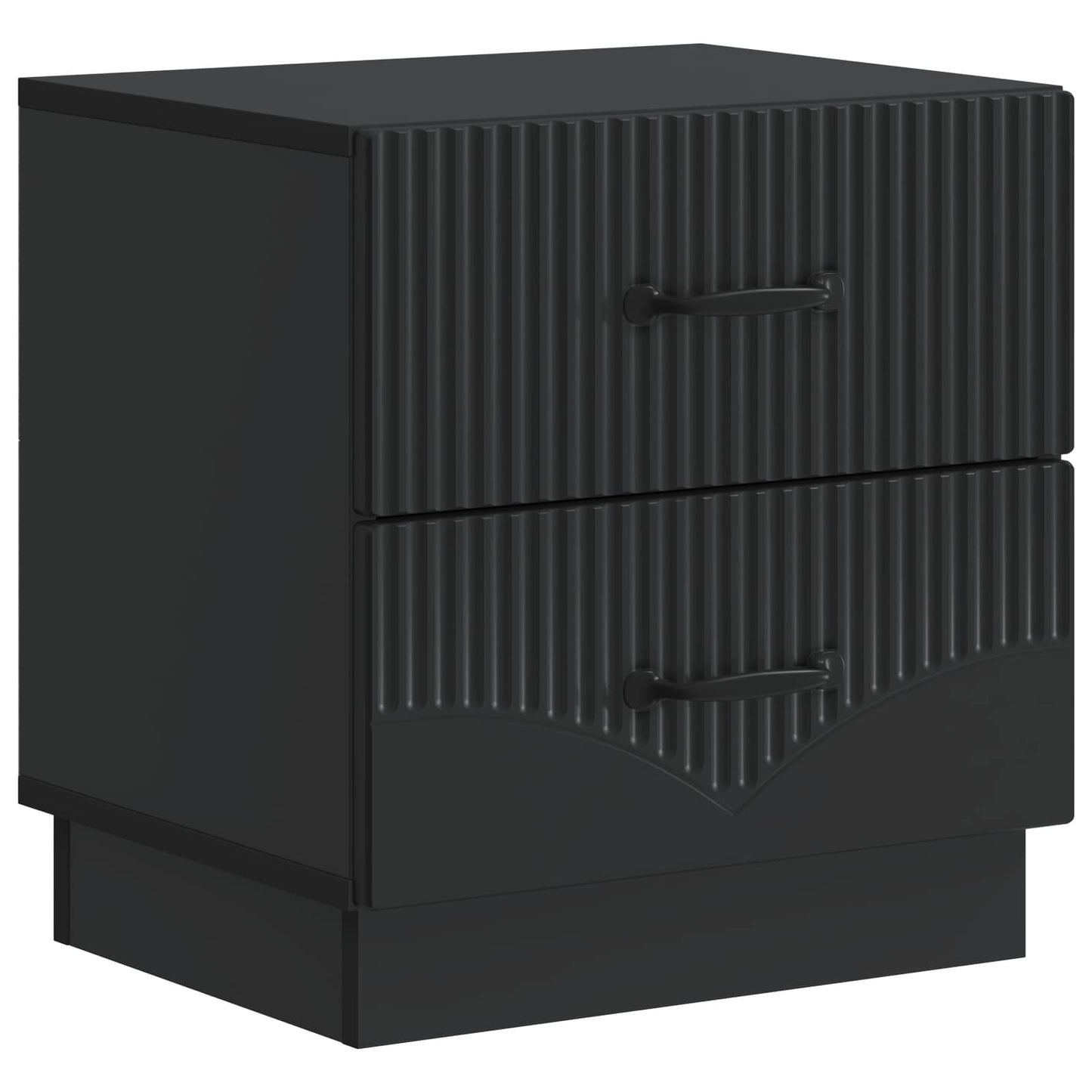 vidaXL Bedside Cabinet Black 43 x 34.5 x 44.5 cm Engineered Wood