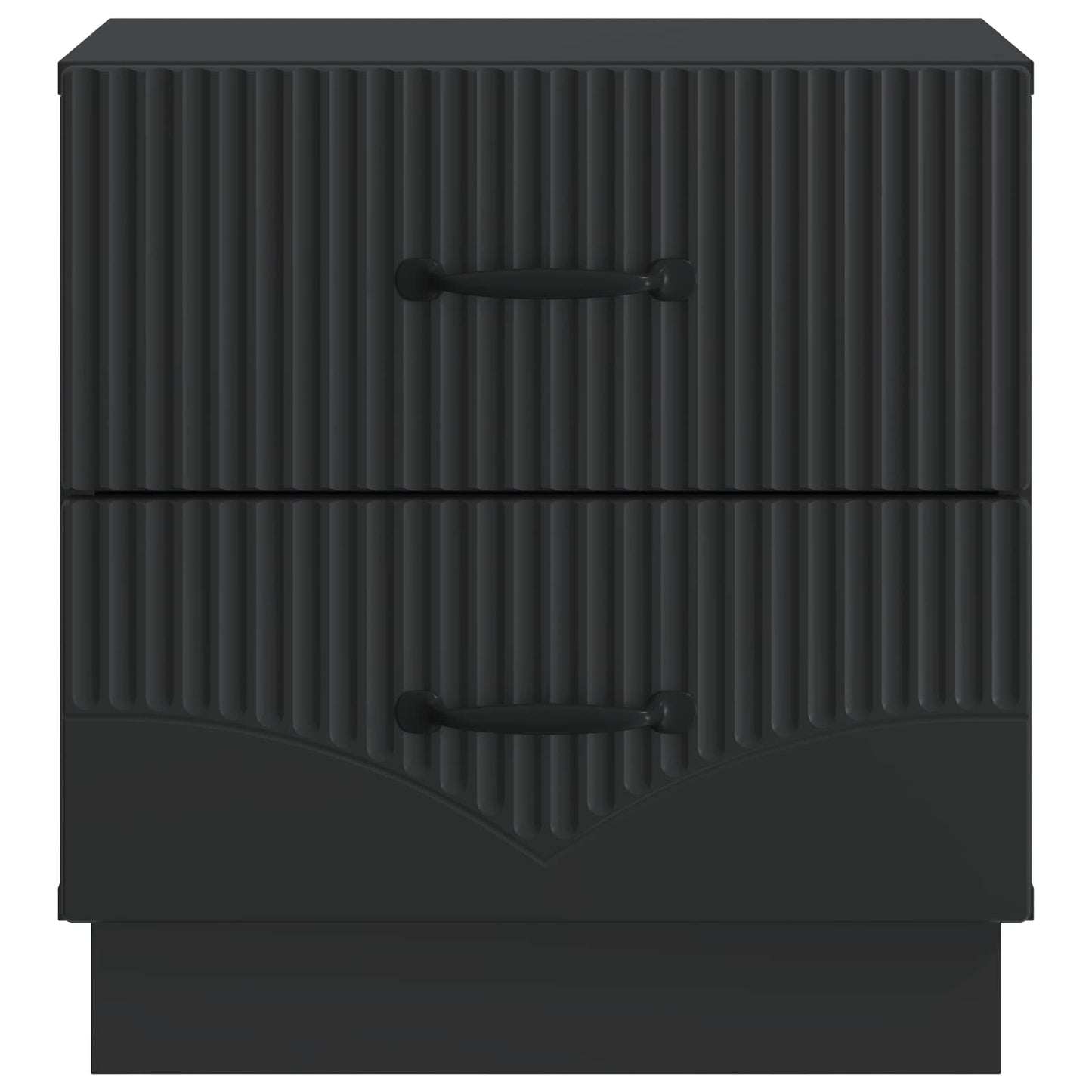 vidaXL Bedside Cabinet Black 43 x 34.5 x 44.5 cm Engineered Wood