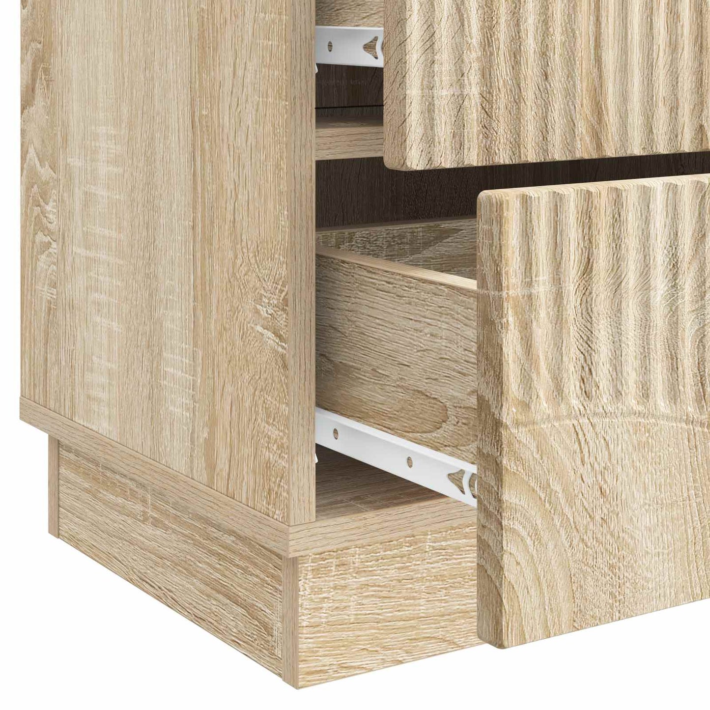 vidaXL Bedside Cabinet Sonoma Oak 43 x 34.5 x 44.5 cm Engineered Wood