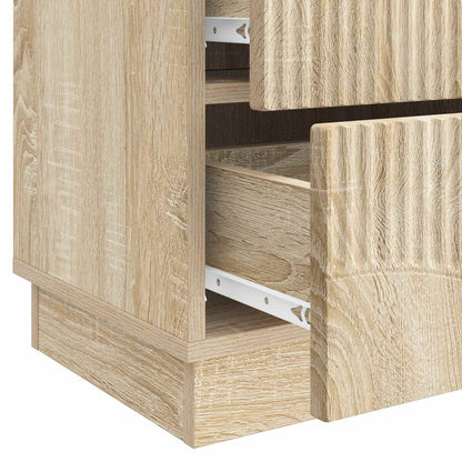 vidaXL Bedside Cabinet Sonoma Oak 43 x 34.5 x 44.5 cm Engineered Wood