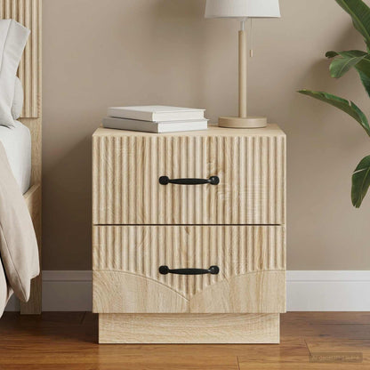 vidaXL Bedside Cabinet Sonoma Oak 43 x 34.5 x 44.5 cm Engineered Wood