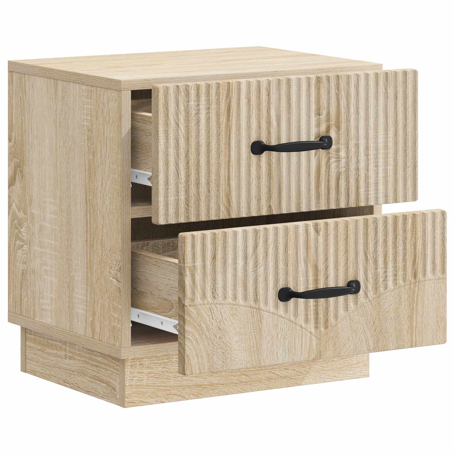 vidaXL Bedside Cabinet Sonoma Oak 43 x 34.5 x 44.5 cm Engineered Wood
