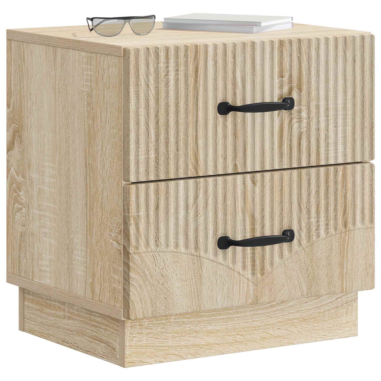 vidaXL Bedside Cabinet Sonoma Oak 43 x 34.5 x 44.5 cm Engineered Wood