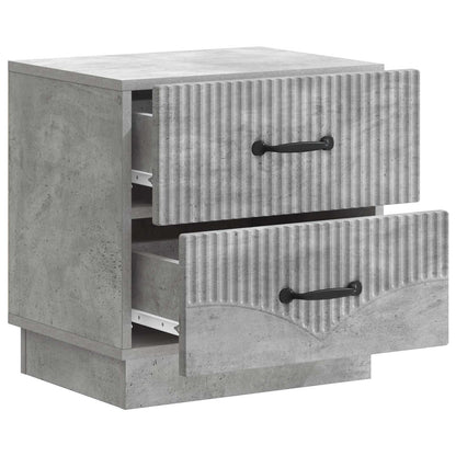 vidaXL Bedside Cabinet with Drawer Concrete Grey 43 x 34.5 x 44.5 cm