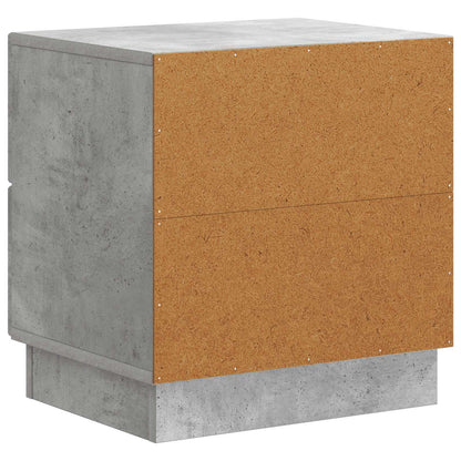 vidaXL Bedside Cabinet 2 pcs Concrete Grey 43 x 34.5 x 44.5 cm