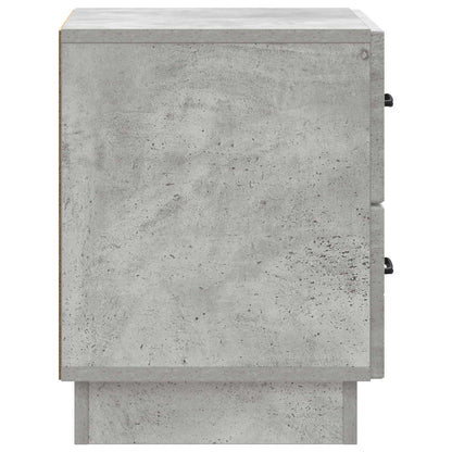 vidaXL Bedside Cabinet 2 pcs Concrete Grey 43 x 34.5 x 44.5 cm