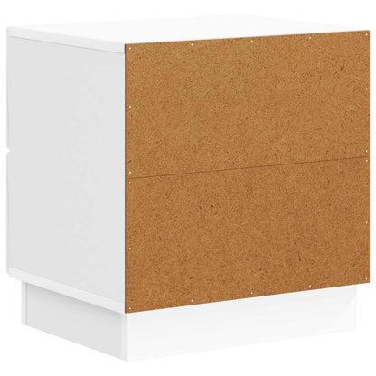 vidaXL Bedside Cabinet 2 pcs High Gloss White 43 x 34.5 x 44.5 cm