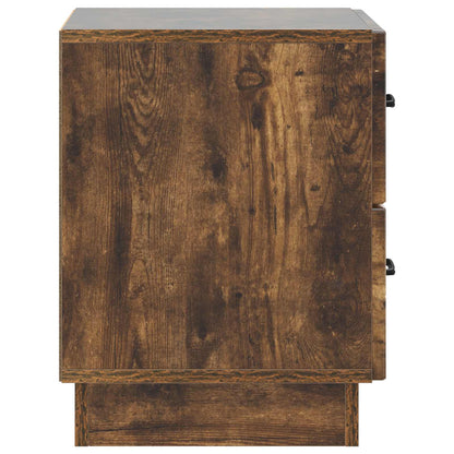 vidaXL Bedside Cabinet 2 pcs Smoked Oak 43 x 34.5 x 44.5 cm