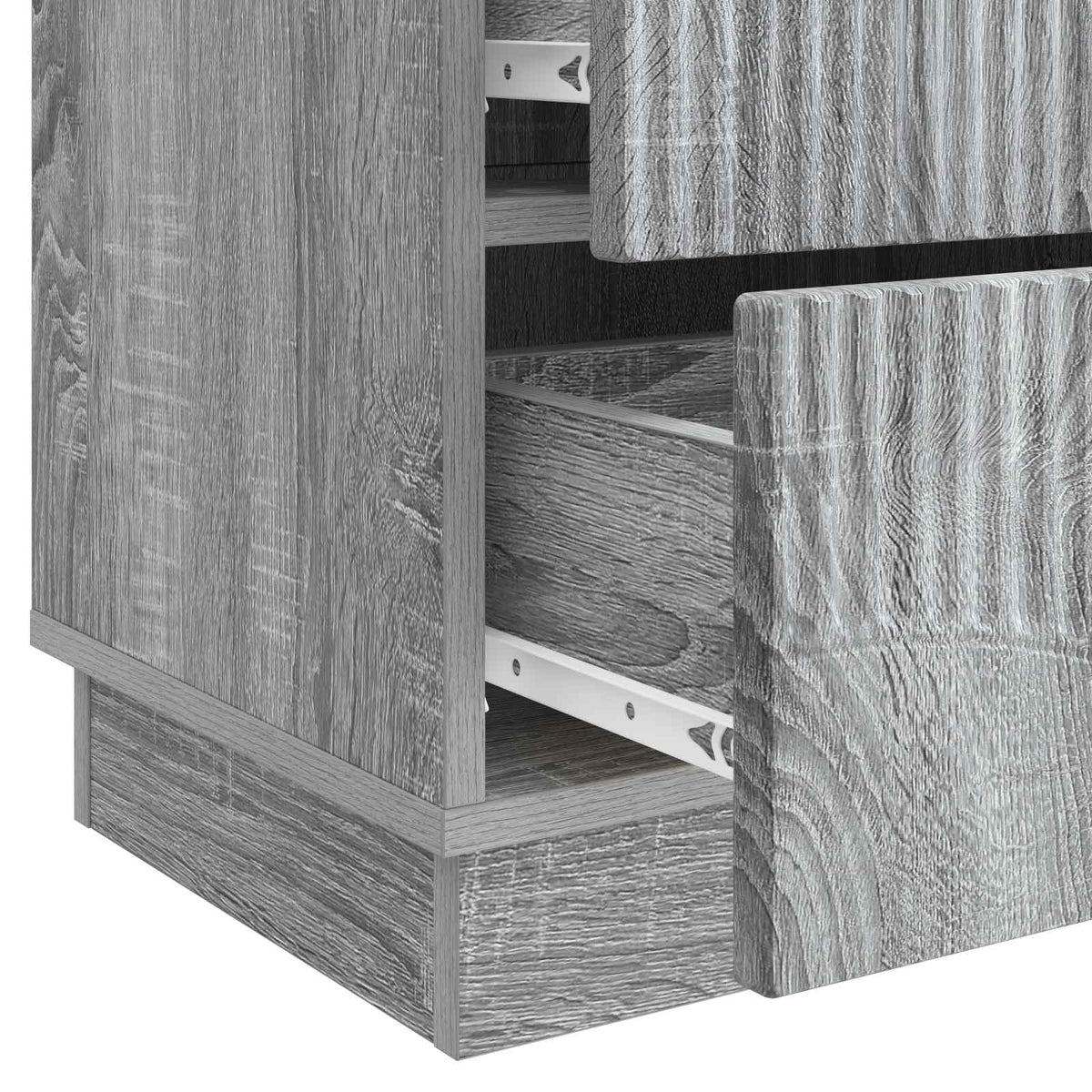 vidaXL Bedside Cabinet Grey Sonoma 43 x 34.5 x 44.5 cm Engineered Wood
